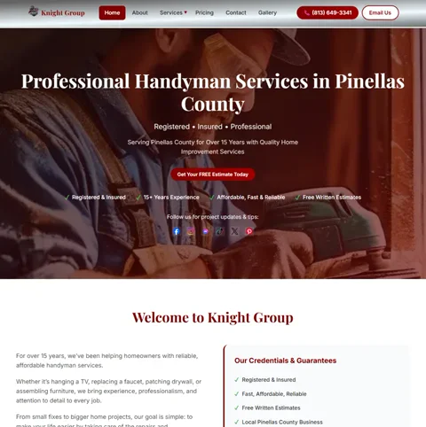 Knight Group website case study