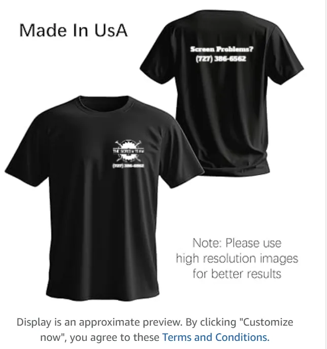 Screen Team branded shirts as wearable brand presence