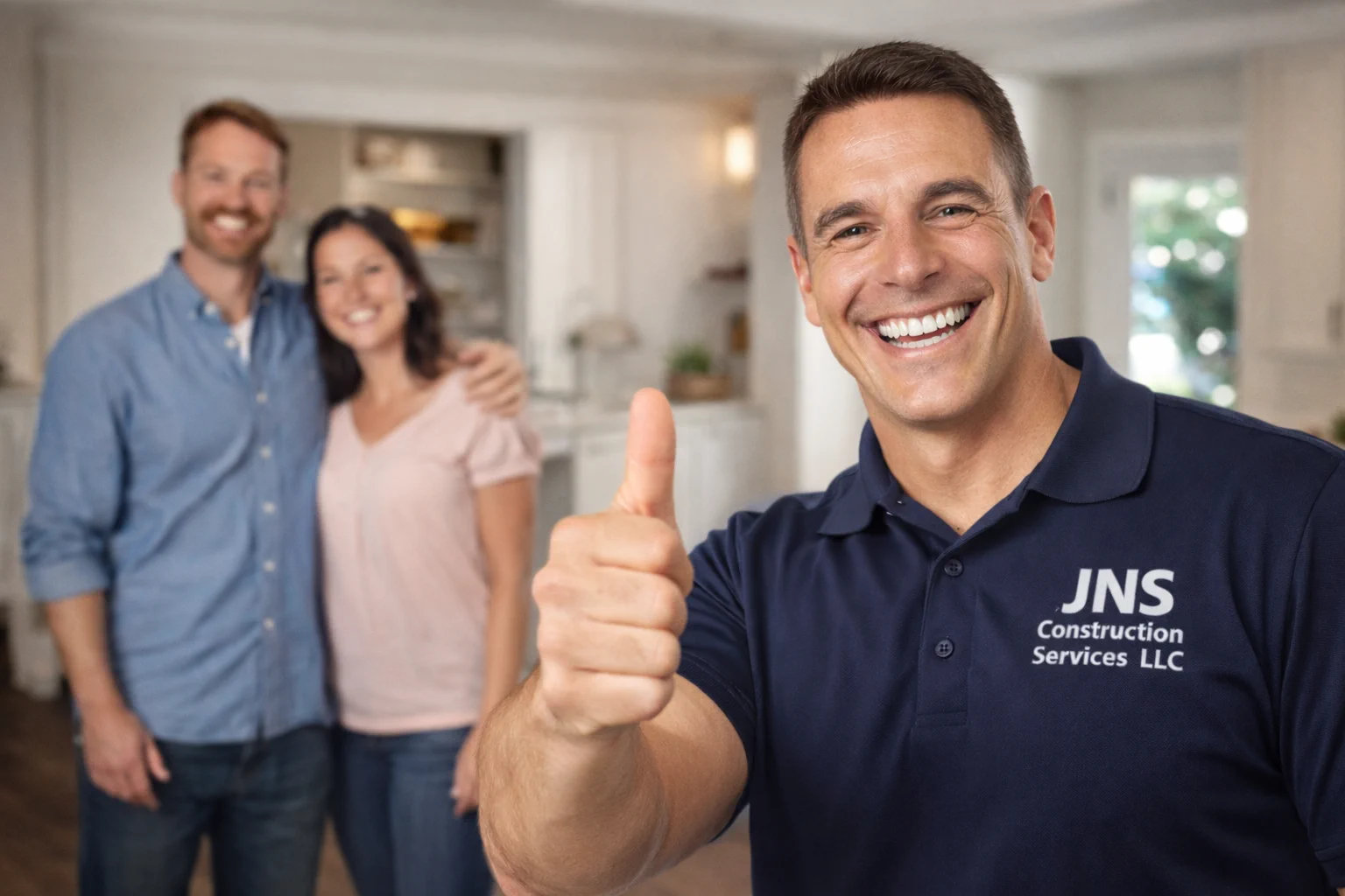JNS Construction mobile site example for contractor website packages