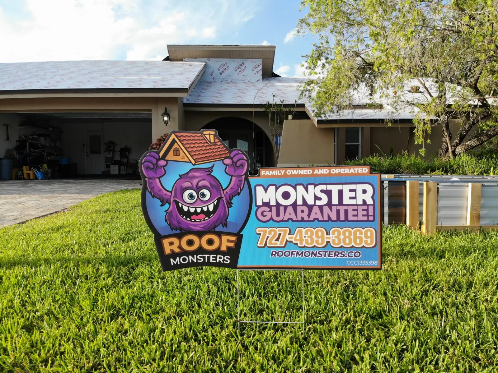 Roof Monsters completed Tampa Bay roofing project